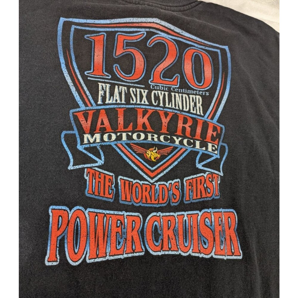 Honda Valkyrie 1520 Power Cruiser Mens XL Long Sleeve Shirt Gildan F6 GL1500C